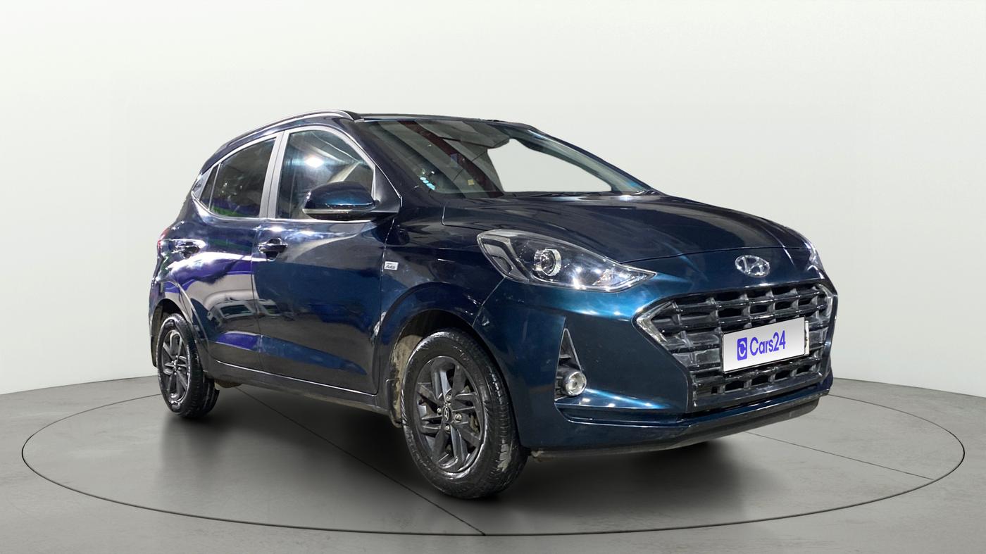 2022 Hyundai GRAND I10 NIOS SPORTZ AMT 1.2 KAPPA VTVT, Petrol, Automatic, 36,229 km, Right Front Diagonal