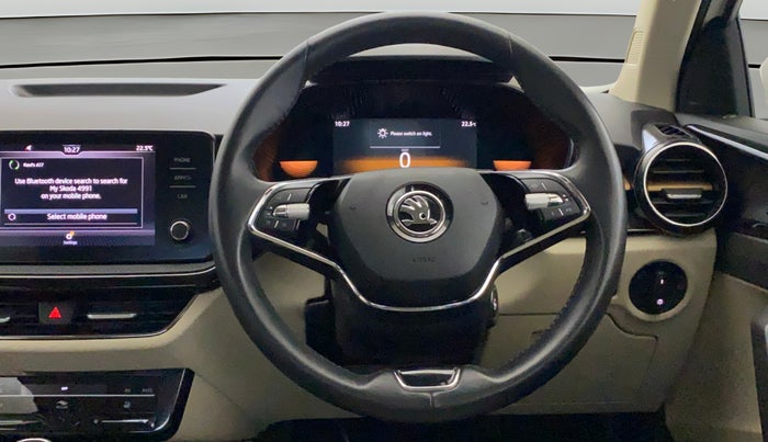 2022 Skoda SLAVIA STYLE 1.5L TSI MT, Petrol, Manual, 17,788 km, Steering Wheel Close Up