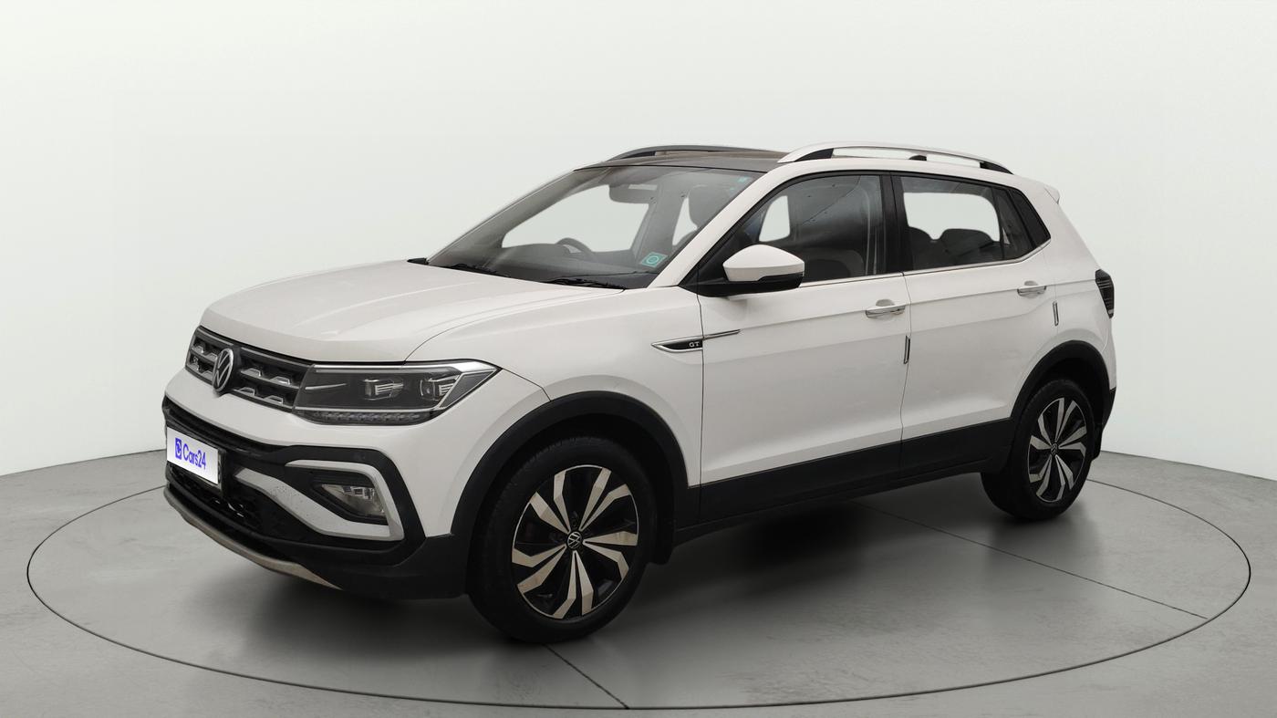 2022 Volkswagen TAIGUN GT PLUS 1.5 TSI DSG, Petrol, Automatic, 1,32,188 km, Left Front Diagonal