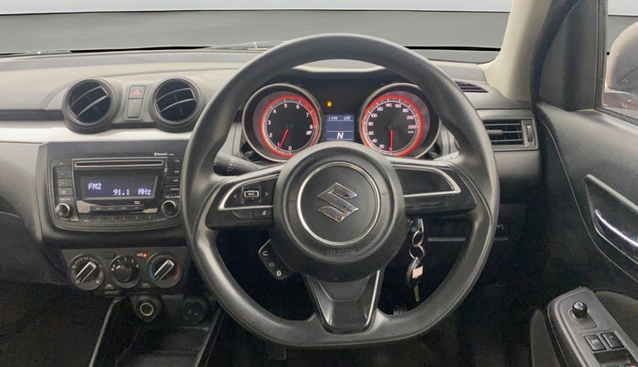 2018 Maruti Swift VXI AMT, Petrol, Automatic, 47,512 km, Steering Wheel Close Up