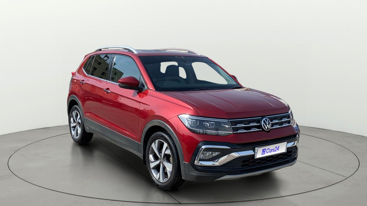 2023 Volkswagen TAIGUN TOPLINE 1.0 TSI MT, Petrol, Manual, 43,821 km, Right Front Diagonal