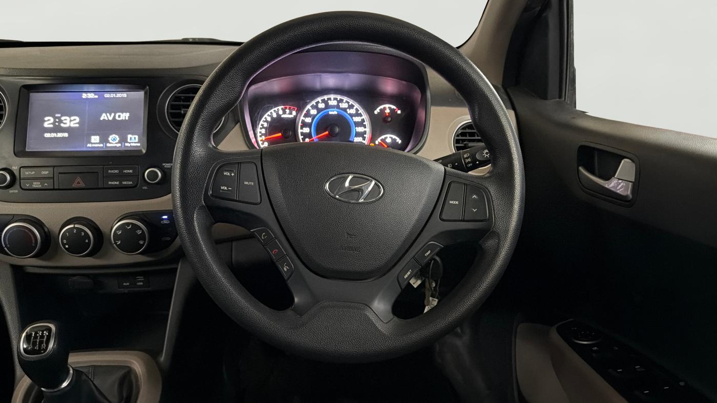 2018 Hyundai Grand i10 SPORTZ 1.2 KAPPA VTVT, Petrol, Manual, 30,070 km, Steering Wheel Close Up