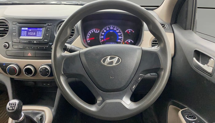 2014 Hyundai Grand i10 SPORTZ 1.2 KAPPA VTVT, Petrol, Manual, 79,194 km, Steering Wheel Close Up