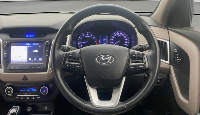 2018 Hyundai Creta SX AT 1.6 PETROL, Petrol, Automatic, 1,05,846 km, Steering Wheel Close Up