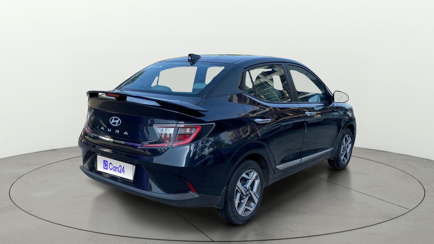 2024 Hyundai AURA SX 1.2 CNG, CNG, Manual, 27,116 km, Right Back Diagonal