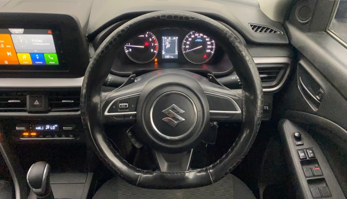 2023 Maruti BREZZA VXI AT SMART HYBRID, Petrol, Automatic, 52,972 km, Steering Wheel Close Up