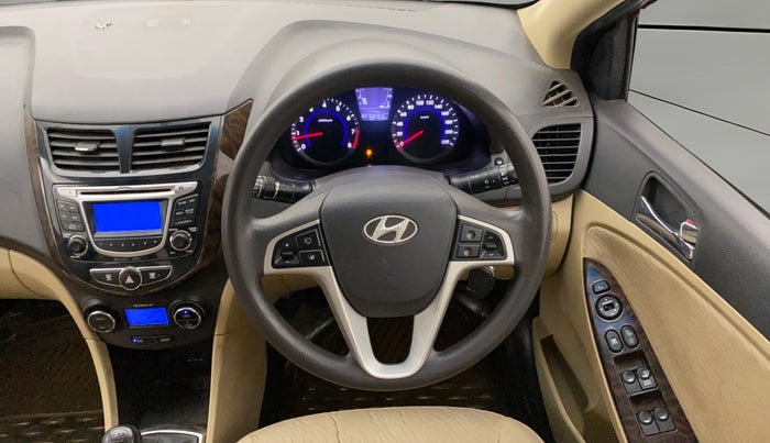 2014 Hyundai Verna FLUIDIC 1.6 VTVT SX, Petrol, Manual, 58,751 km, Steering Wheel Close Up