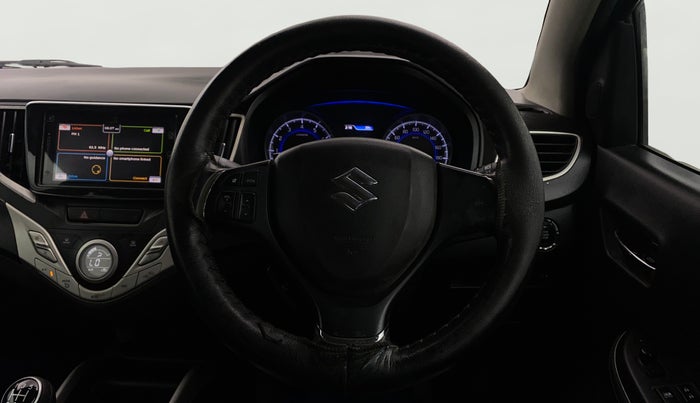 2017 Maruti Baleno ALPHA PETROL 1.2, Petrol, Manual, 1,00,007 km, Steering Wheel Close Up
