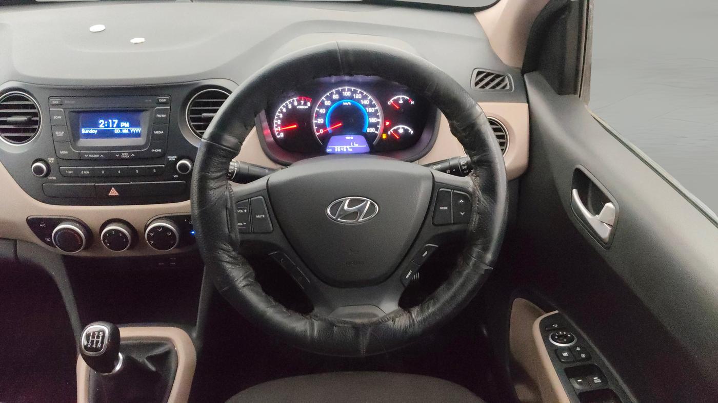 2016 Hyundai Grand i10 SPORTZ 1.2 KAPPA VTVT, Petrol, Manual, 36,454 km, Steering Wheel Close Up