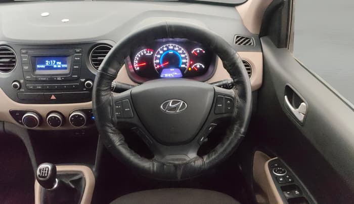2016 Hyundai Grand i10 SPORTZ 1.2 KAPPA VTVT, Petrol, Manual, 36,454 km, Steering Wheel Close Up