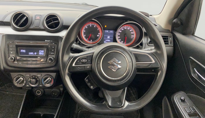 2019 Maruti Swift VXI AMT, Petrol, Automatic, 1,12,500 km, Steering Wheel Close Up