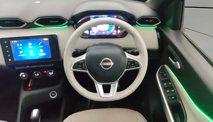 2024 Nissan MAGNITE XV PREMIUM TURBO CVT, Petrol, Automatic, 7,047 km, Steering Wheel Close Up