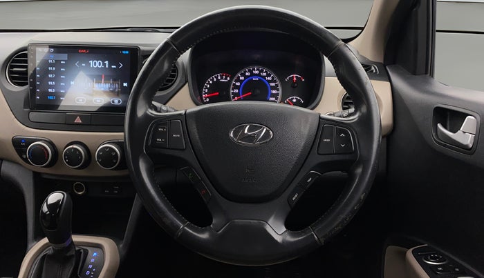2016 Hyundai Grand i10 ASTA AT 1.2 KAPPA VTVT, Petrol, Automatic, 62,887 km, Steering Wheel Close Up