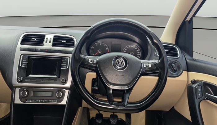 2017 Volkswagen Ameo HIGHLINE1.2L, Petrol, Manual, 1,02,380 km, Steering Wheel Close Up