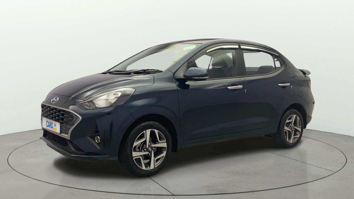 2022 Hyundai AURA SX 1.2 CNG, CNG, Manual, 1,21,535 km, Left Front Diagonal