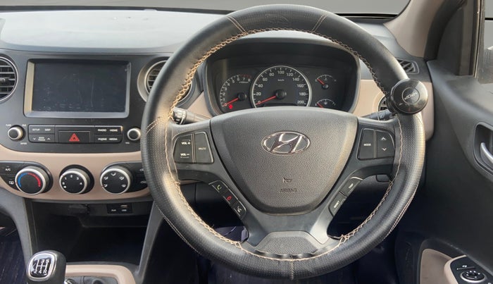 2018 Hyundai Grand i10 SPORTZ 1.2 KAPPA VTVT, Petrol, Manual, 48,054 km, Steering Wheel Close Up