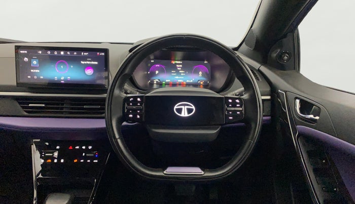 2023 Tata NEXON FEARLESS PURPLE + SUNROOF DCA DUAL TONE 1.2 PETROL, Petrol, Automatic, 24,657 km, Steering Wheel Close Up