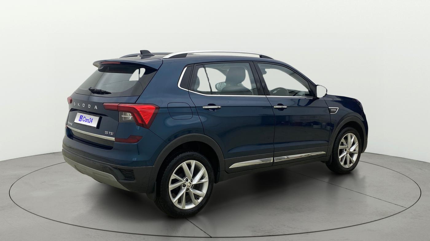 2025 Skoda KUSHAQ Prestige 1.5L TSI AT, Petrol, Automatic, 3,786 km, Right Back Diagonal