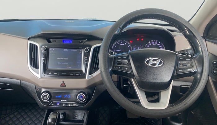 2018 Hyundai Creta SX 1.6 PETROL, Petrol, Manual, 1,23,472 km, Steering Wheel Close Up