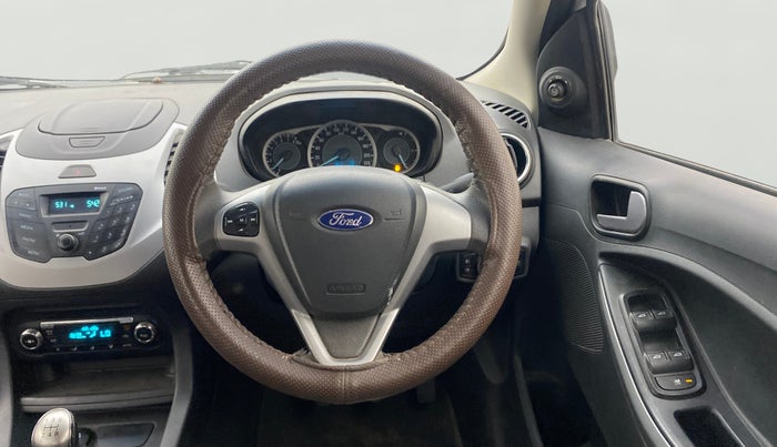 2016 Ford New Figo TITANIUM 1.2 PETROL MT, Petrol, Manual, 1,32,597 km, Steering Wheel Close Up