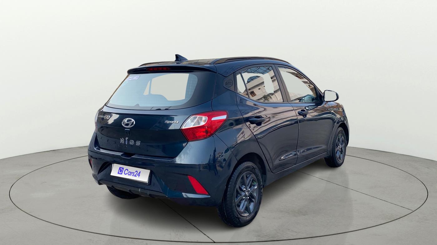 2022 Hyundai GRAND I10 NIOS SPORTZ 1.2 KAPPA VTVT CNG, CNG, Manual, 69,032 km, Right Back Diagonal