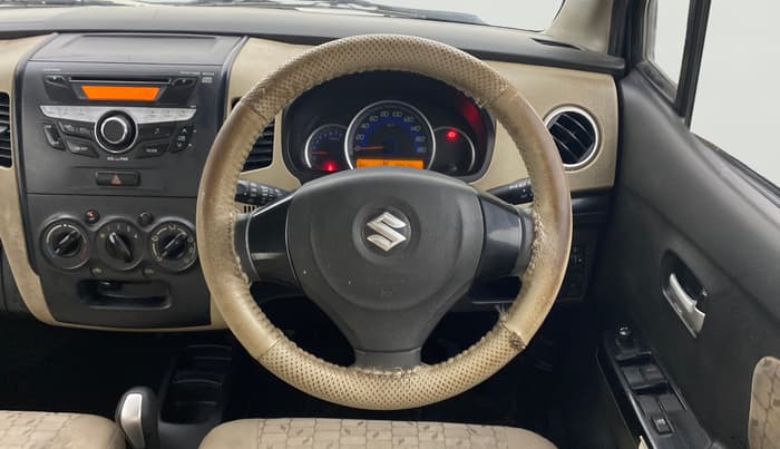 2017 Maruti Wagon R 1.0 VXI AMT, Petrol, Automatic, 89,624 km, Steering Wheel Close Up