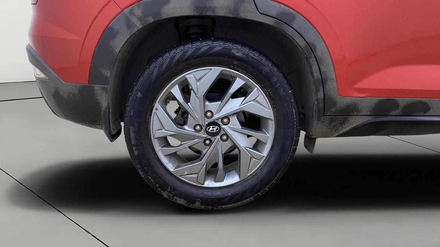2021 Hyundai Creta SX (O) 1.4 TURBO DCT DUAL TONE, Petrol, Automatic, 29,416 km, Right Rear Wheel