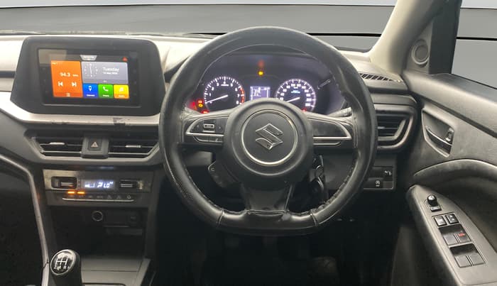 2023 Maruti BREZZA VXI SMART HYBRID, Petrol, Manual, 73,166 km, Steering Wheel Close Up