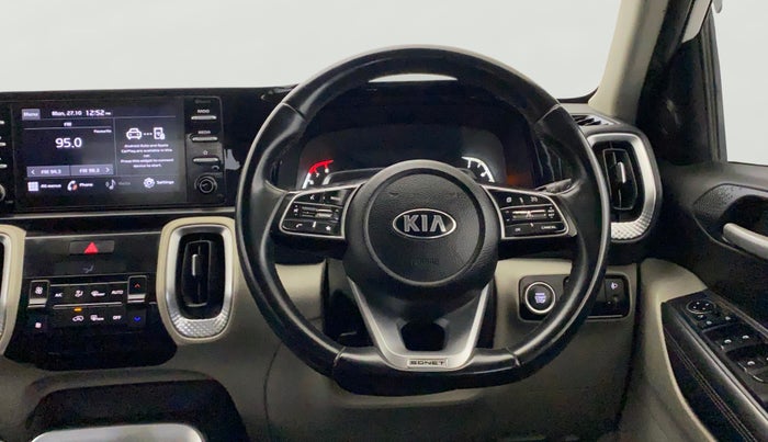 2021 KIA SONET HTX 1.0 IMT, Petrol, Manual, 77,311 km, Steering Wheel Close Up