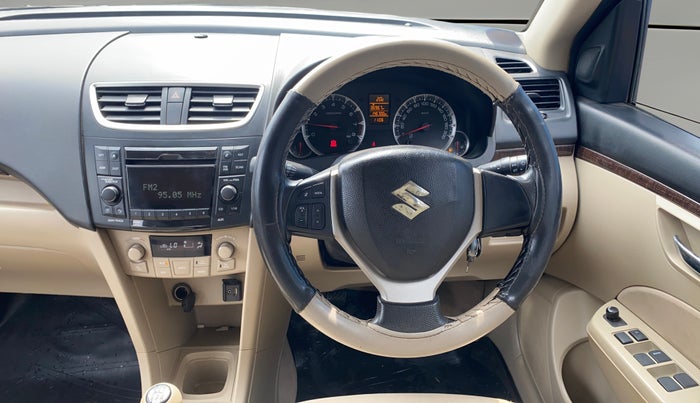 2013 Maruti Swift Dzire ZXI, Petrol, Manual, 1,46,661 km, Steering Wheel Close Up