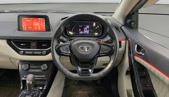 2020 Tata NEXON XZA PLUS (O) PETROL DUAL TONE, Petrol, Automatic, 60,456 km, Steering Wheel Close Up