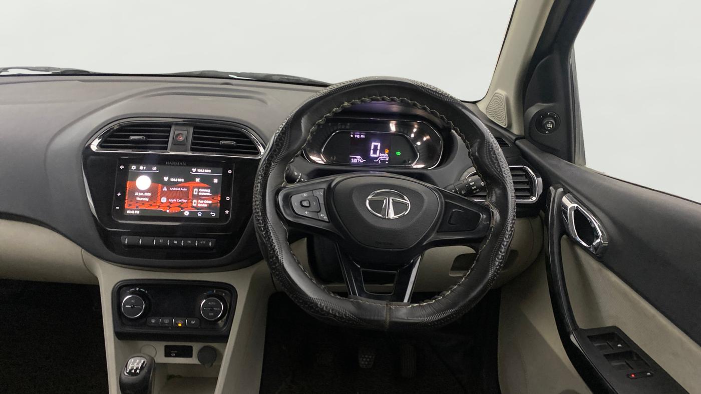 2022 Tata TIGOR XZ PLUS CNG, CNG, Manual, 53,573 km, Steering Wheel Close Up