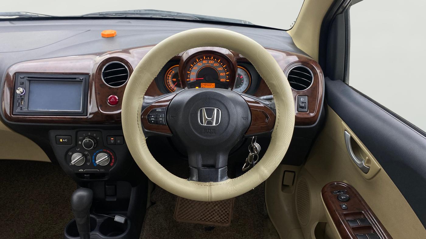 2014 Honda Brio VX AT, Petrol, Automatic, 48,502 km, Steering Wheel Close Up