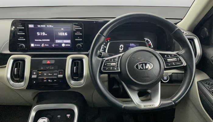 2021 KIA SONET HTX 1.0 IMT, Petrol, Manual, 42,508 km, Steering Wheel Close Up