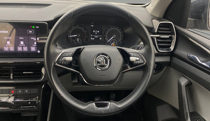 2022 Skoda KUSHAQ STYLE 1.0L TSI MT, Petrol, Manual, 29,188 km, Steering Wheel Close Up