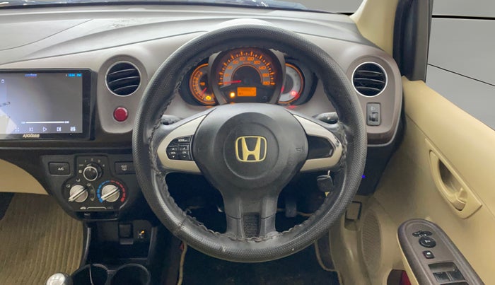 2013 Honda Brio S MT, CNG, Manual, 98,861 km, Steering Wheel Close Up