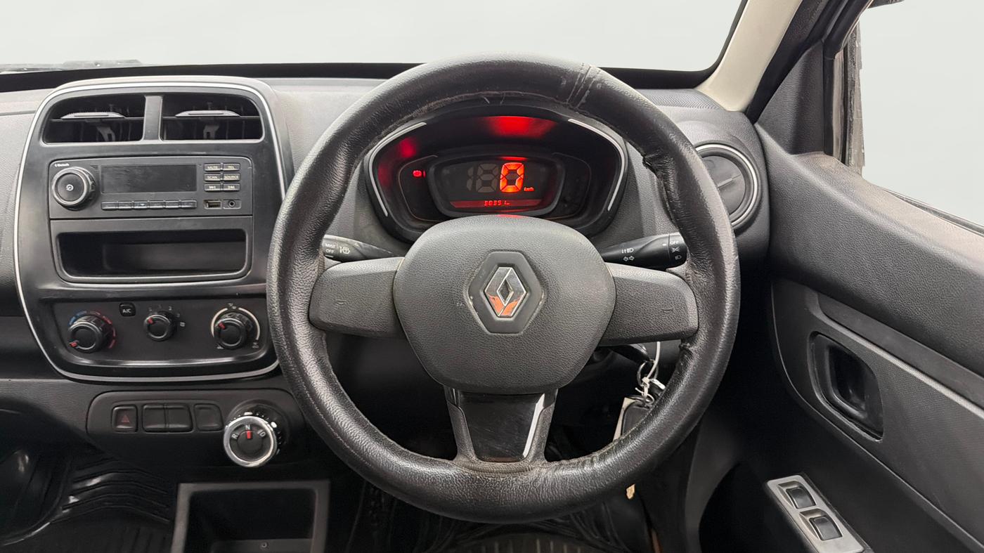 2018 Renault Kwid RXL 1.0 AMT, Petrol, Automatic, 38,346 km, Steering Wheel Close Up