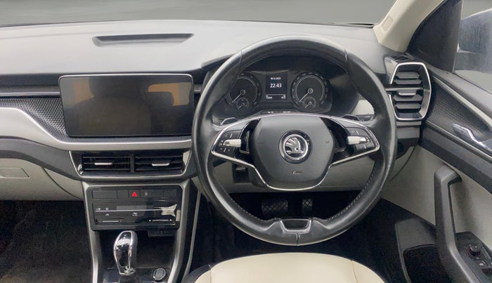 2021 Skoda KUSHAQ AMBITION 1.0L TSI AT, Petrol, Automatic, 32,052 km, Steering Wheel Close Up