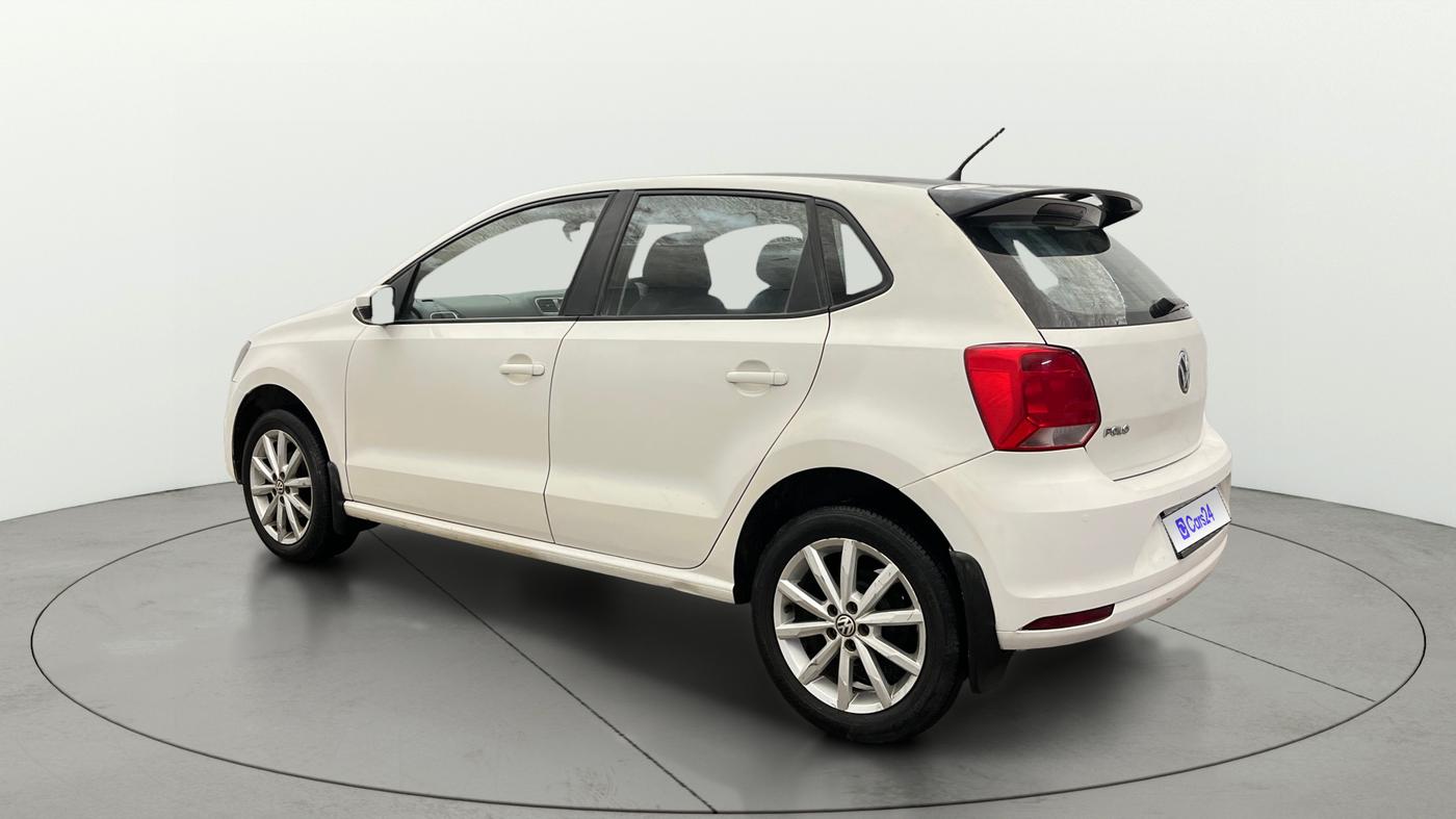 2017 Volkswagen Polo HIGHLINE PLUS 1.2(16 ALLOY, Petrol, Manual, 1,00,384 km, Left Back Diagonal