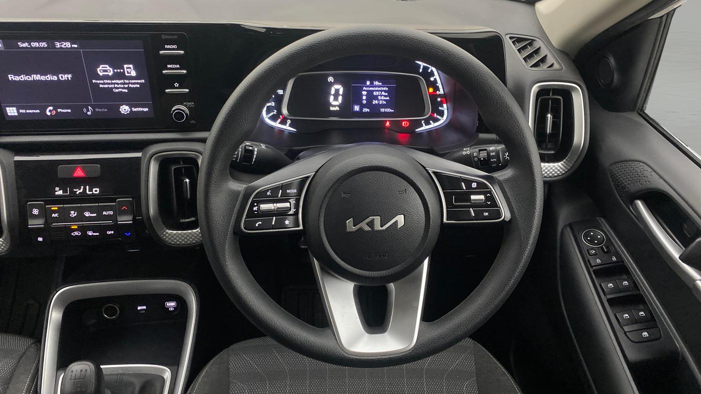 2023 KIA SONET HTK PLUS 1.0 IMT, Petrol, Manual, 19,061 km, Steering Wheel Close Up