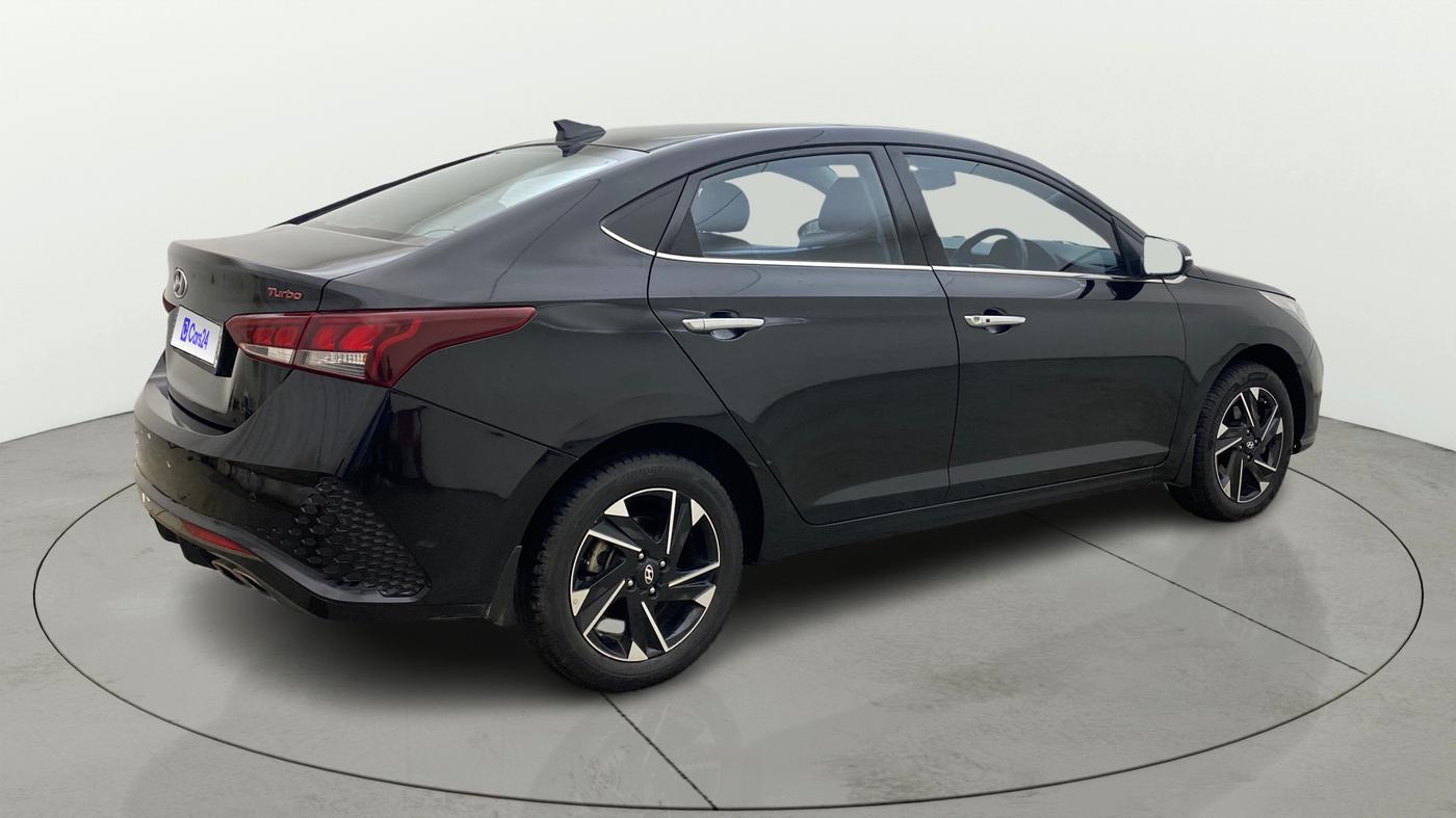 2022 Hyundai Verna SX (O) 1.0 TURBO DCT, Petrol, Automatic, 65,808 km, Right Back Diagonal
