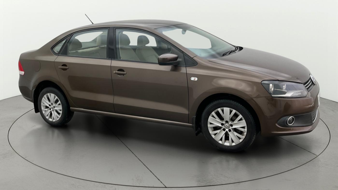2015 Volkswagen Vento HIGHLINE PETROL AT, Petrol, Automatic, 76,859 km, Right Front Diagonal