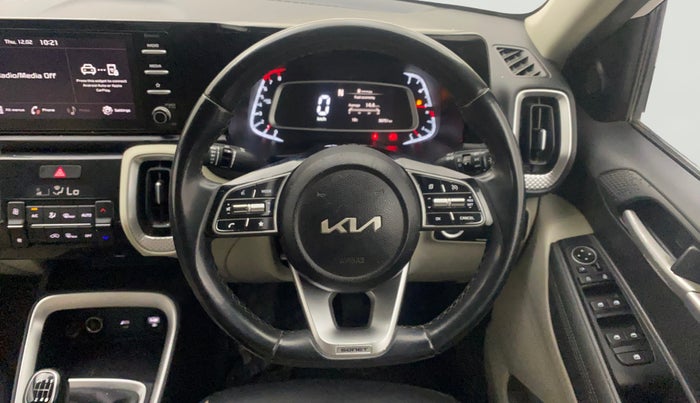 2022 KIA SONET HTX 1.0 IMT, Petrol, Manual, 36,717 km, Steering Wheel Close Up