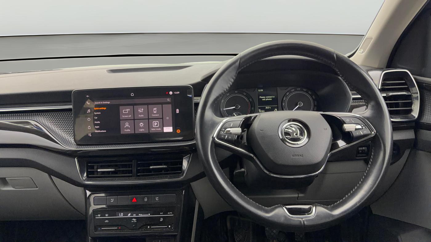 2022 Skoda KUSHAQ STYLE 1.0L TSI MT, Petrol, Manual, 30,826 km, Steering Wheel Close Up