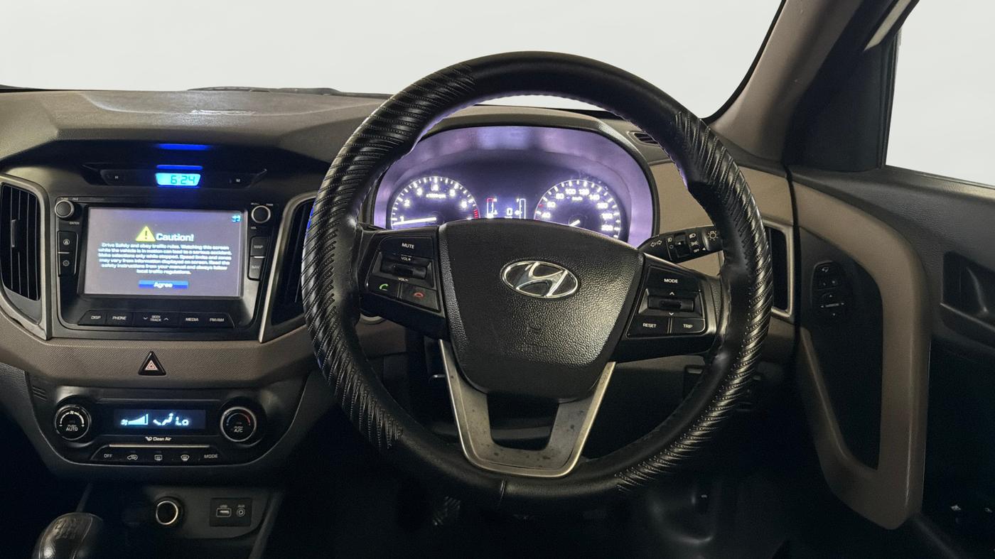 2016 Hyundai Creta  SX 1.6 Petrol , Petrol, Manual, 1,31,850 km, Steering Wheel Close Up