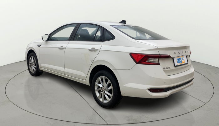 2023 Skoda SLAVIA AMBITION 1.0L TSI AT, Petrol, Automatic, 11,376 km, Left Back Diagonal