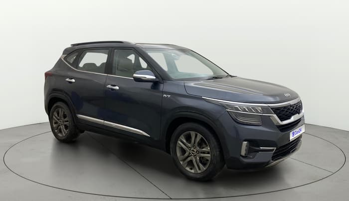 2020 KIA SELTOS HTX IVT 1.5 PETROL, Petrol, Automatic, 1,35,354 km, Right Front Diagonal
