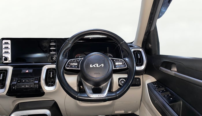 2021 KIA SONET HTX 1.0 IMT, Petrol, Manual, 57,281 km, Steering Wheel Close Up