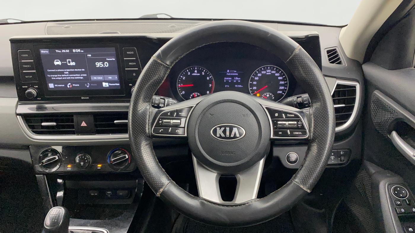 2020 KIA SELTOS HTK PLUS 1.5, Petrol, Manual, 75,184 km, Steering Wheel Close Up