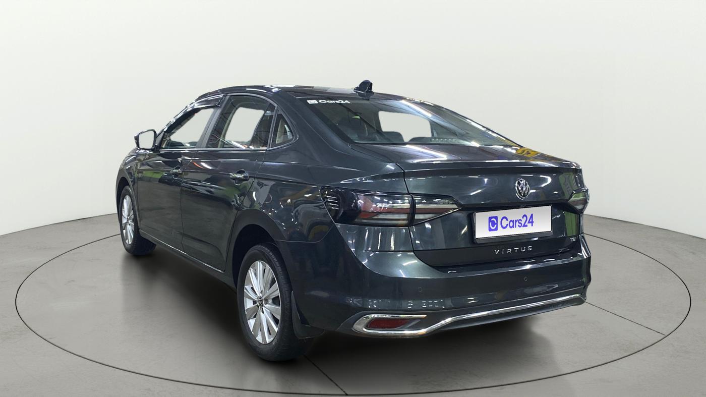 2023 Volkswagen VIRTUS HIGHLINE TSI 1.0 AT, Petrol, Automatic, 75,629 km, Left Back Diagonal